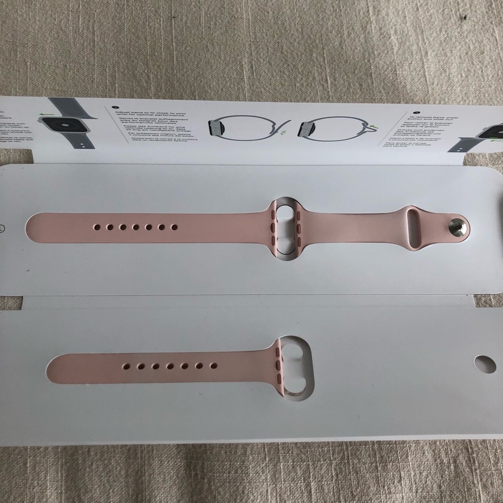 Pink Authentic Apple Watch Band